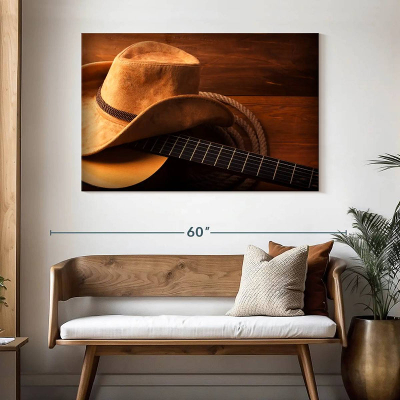 Guitare Western Country, H 32 po x l 48 po