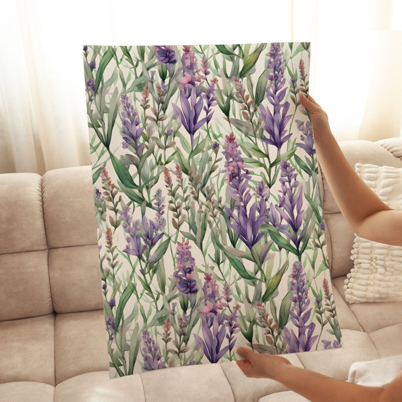 Impression florale sans cadre, H 30 po x l 20 po
