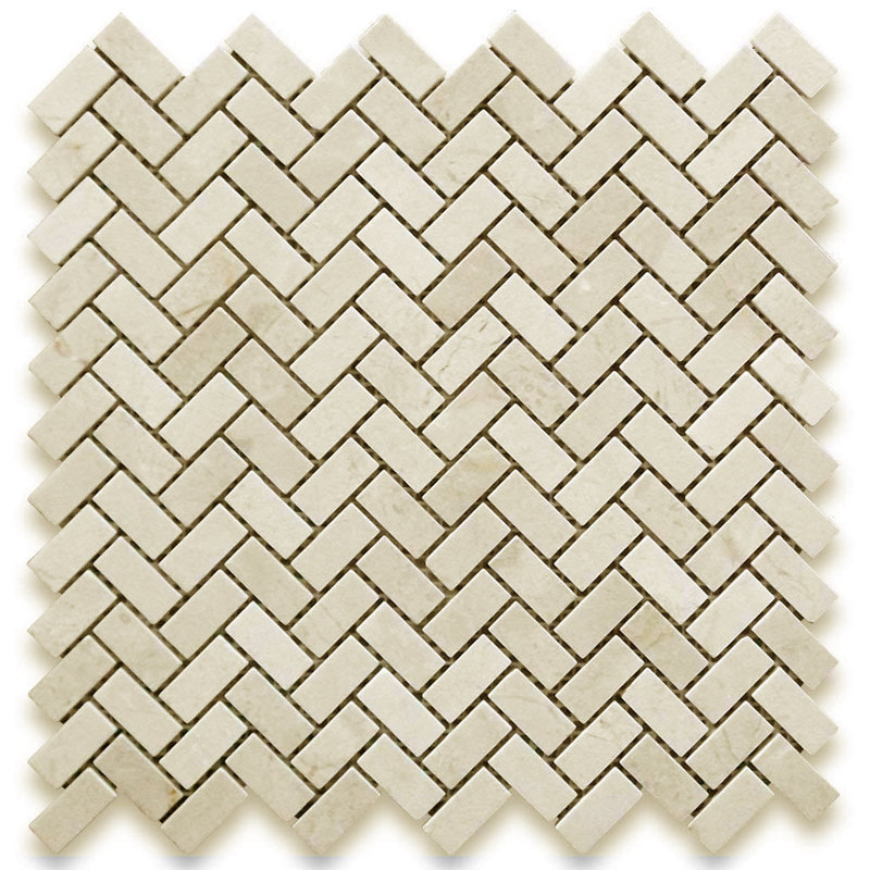Marble Chevron Mosaic Wall & Floor Tile