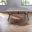 Table de salle à manger industrielle rustique, structure en métal robuste, style maison de campagne pour l'intérieur et l'extérieur