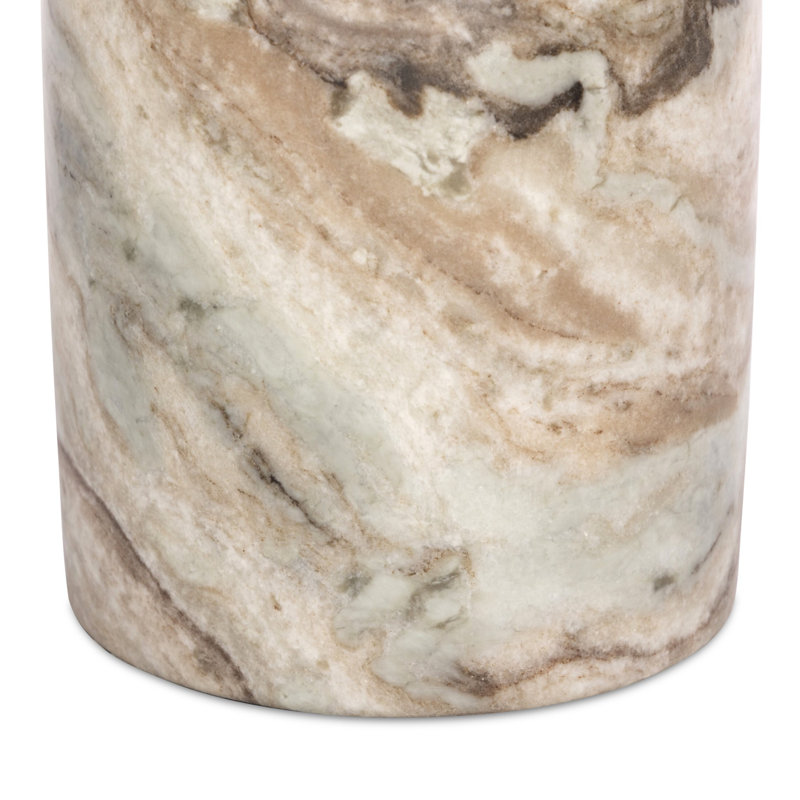 Figueroa End Table, Sawar Marble