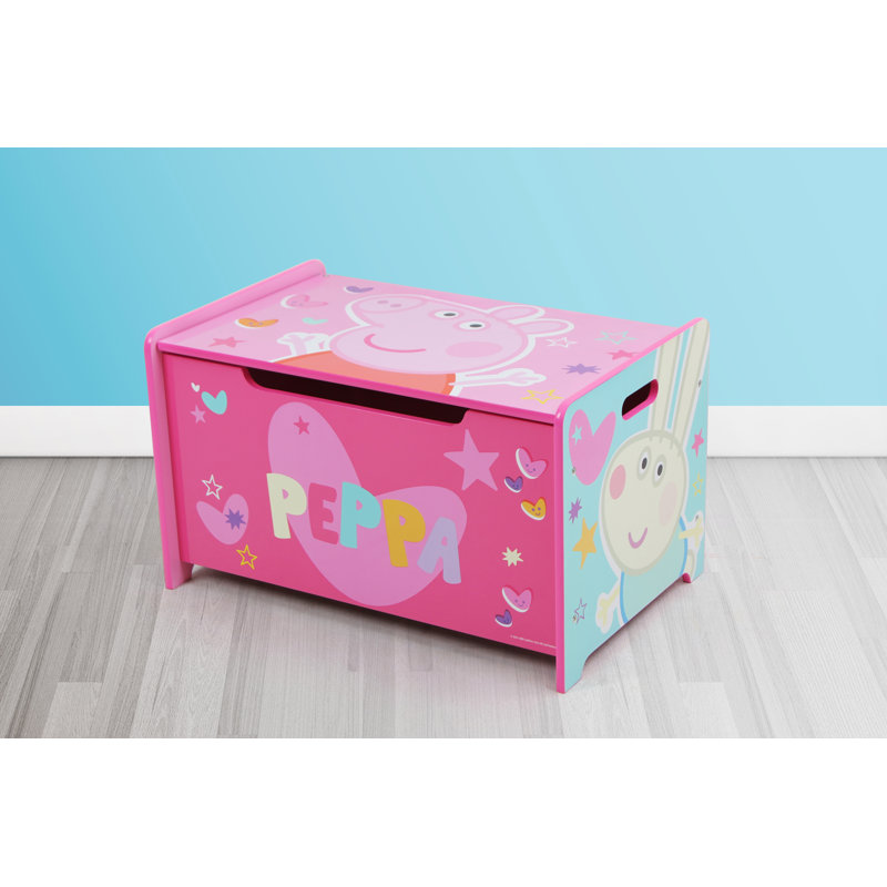 Peppa Pig Deluxe Wooden Toy Storage Bench
