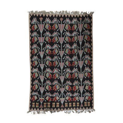 Wool Geometric Area Rug