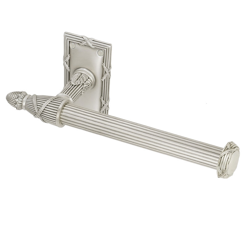 HYDE PARK TISSUE BAR; ANTIQUE NICKEL FINISH, Silver