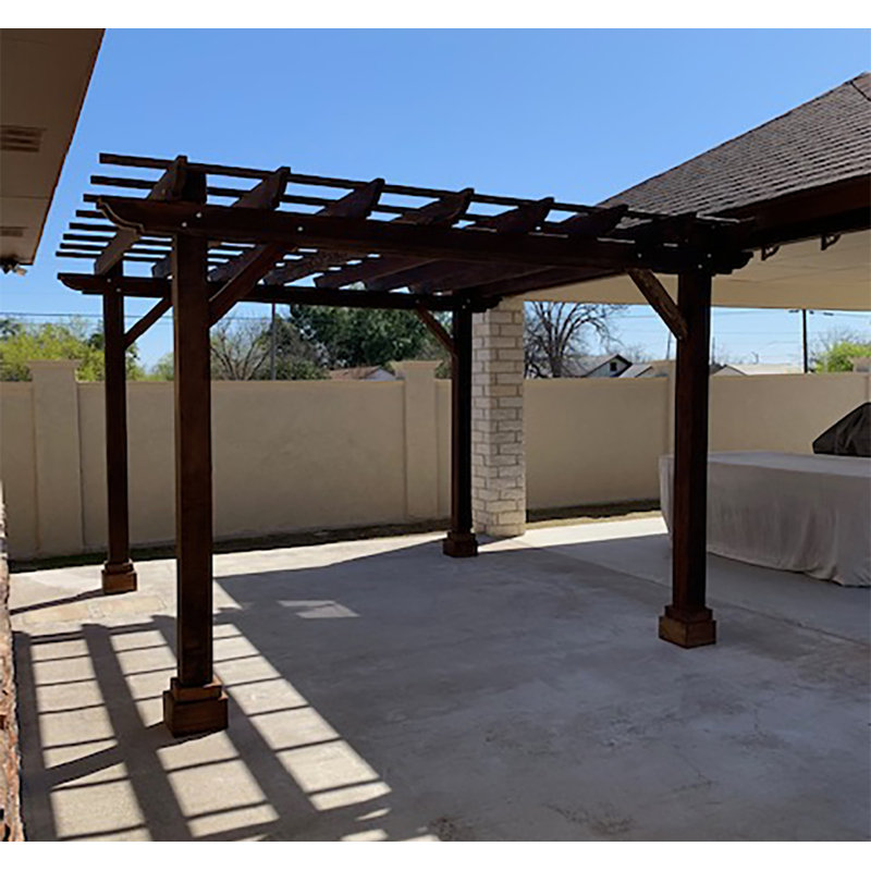 Pergola de couleur unie Mission, Abri pour voiture l 10 pi. x P 12 pi. po