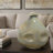 Noah 11 Inch Ceramic Decorative Vase, Irregular Dimpled Shape, Glossy Reactive Blue