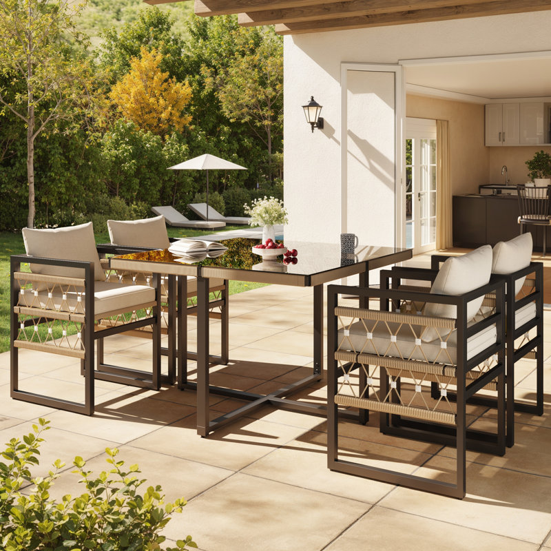 4 - Person Patio Dining Set Square Table