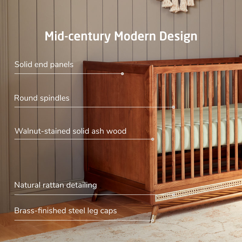 Maxi-Cosi Everheart 4-in-1 Convertible Crib with Toddler Bed/Daybed Conversion Kit