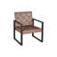 Mobilier de balcon extérieur: 4, table, brun, chaises ergonomiques, rouille - Structure 4: rouille - Coussins