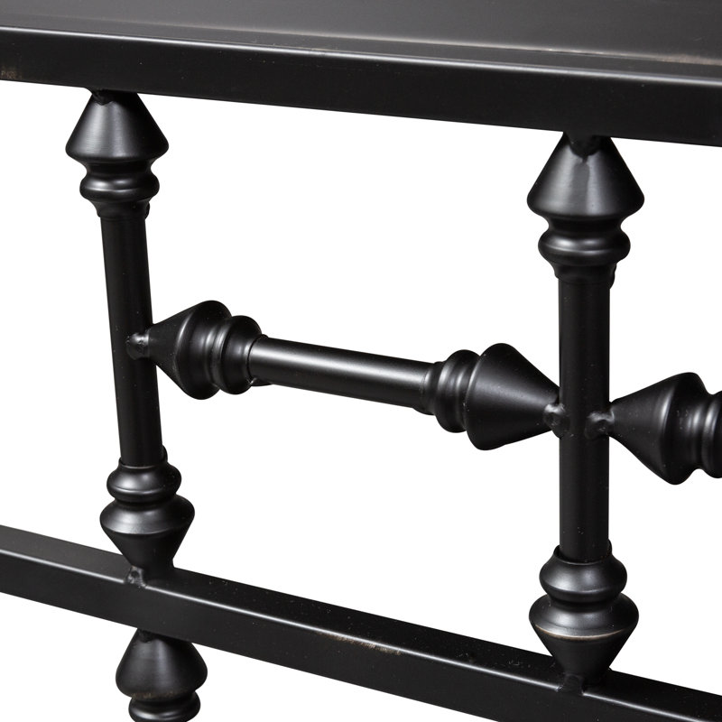 Table de chevet Edmund Vintage, Noir