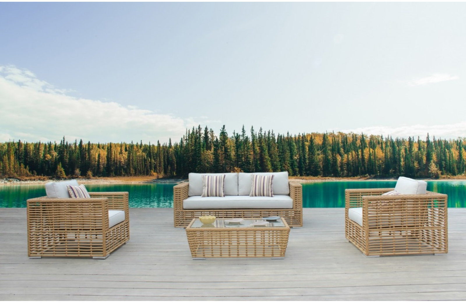 GEMMA 77" Patio Sofa