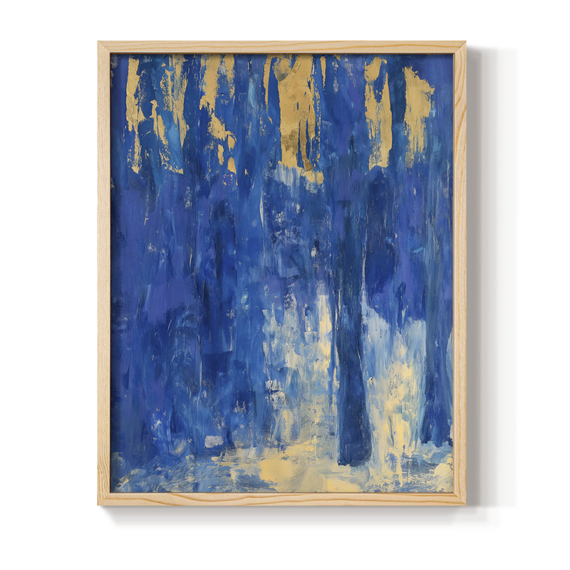 ABSTRACT Series XX, reproduction encadrée - bois massif, Naturel, H 30 po x l 24 po
