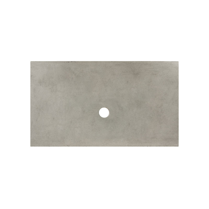Plateau de meuble-lavabo simple 36,5 po, Aucun trou, Frêne