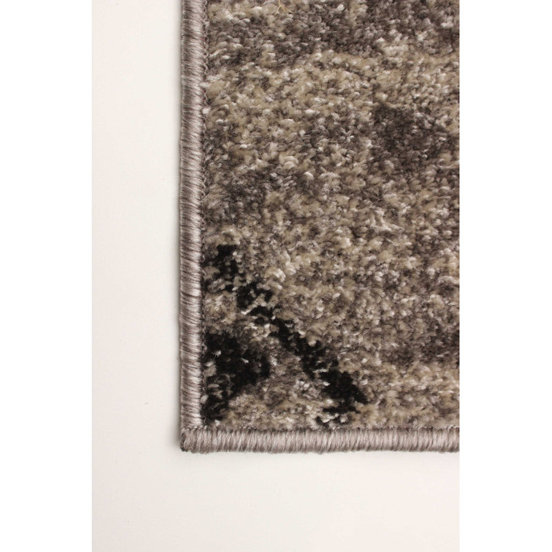 Tapis brun à motif géométrique Winslow, Rectangle 3 pi 11 po x 5 pi 7 po