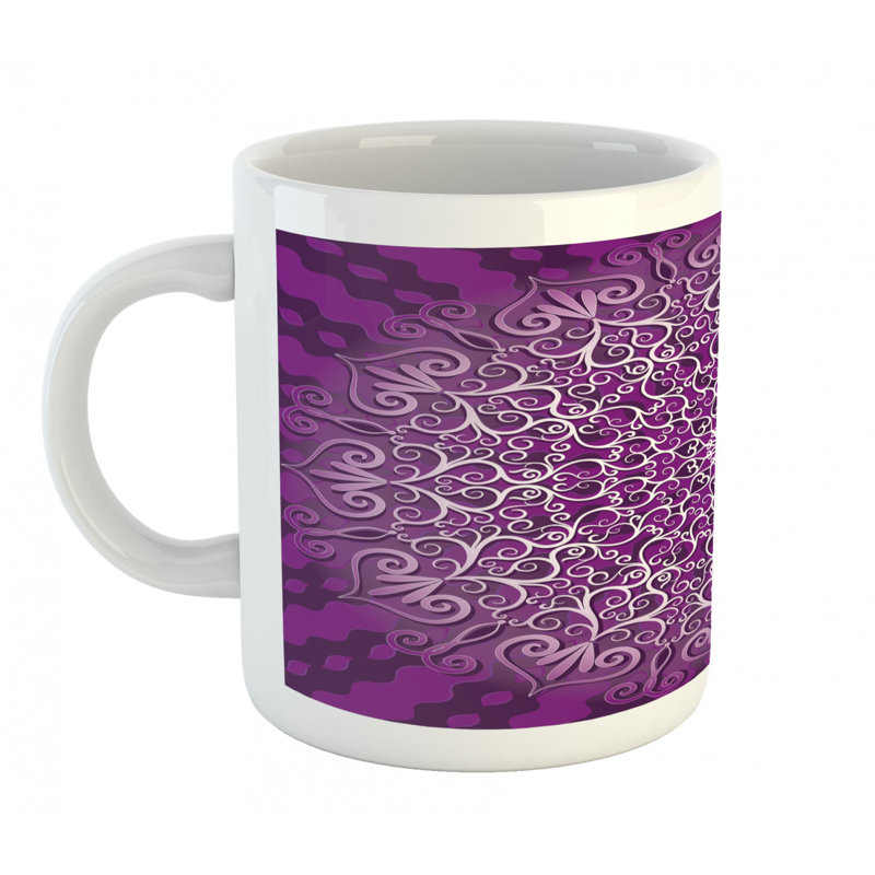 Grande tasse à café mandala