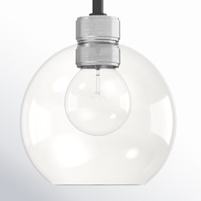 Davian Single Light Glass Dimmable Pendant