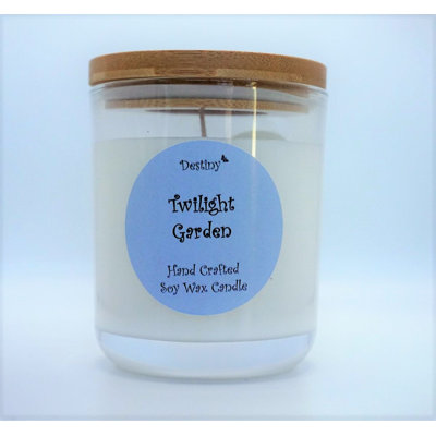 Glass Jar Candle with Holder