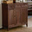 Retro solid wood furniture storage shoe cabinet