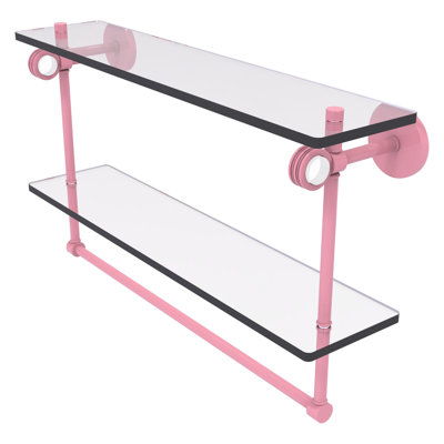Clearview 2 Piece Floating Shelf with Towel Bar