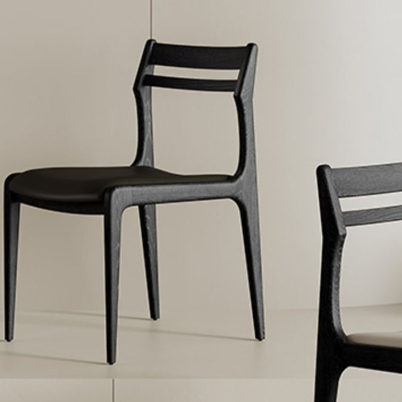 Chaises de salle à manger modernes et confortables, Noir, noir, noir, noir
