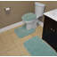 Treye 3-piece nylon bath mat set with non-slip backing-33003462