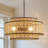 20" W 3-Light Woven Rope Drum Chandelier