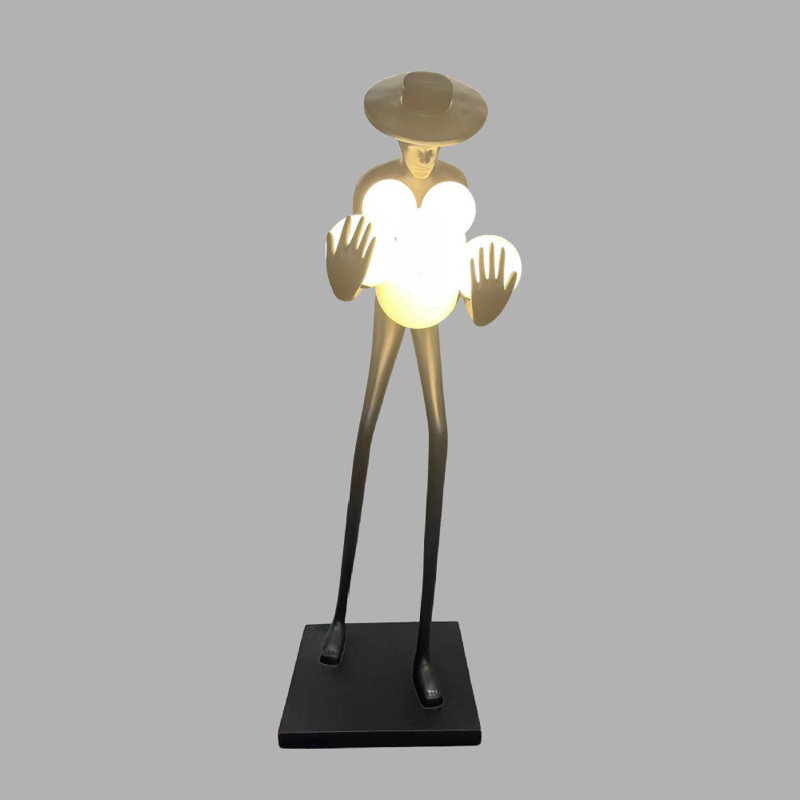 71'' Black Novelty Floor Lamp