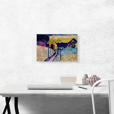 Winter Landscape 1909 by Wassily Kandinsky - Wrapped Canvas Print