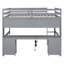 Lit mezzanine avec bureau, armoires, tiroirs et plateau de chevet, station de charge-2135616679