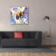 «Bee With Blue Flowers» par Momart, art mural sur toile-554081446