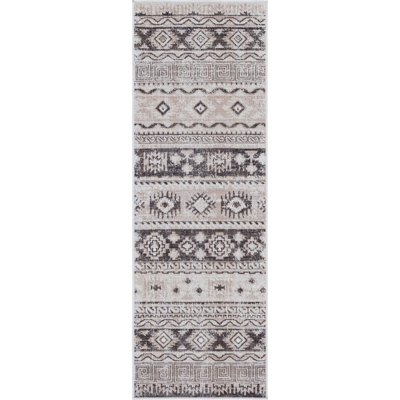 Geometric Indoor Rug, Runner 2' x 6'1"