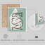 Henri Matisse Style abstrait nature et figure tons verts et bleus art moderne petit décor-102709885