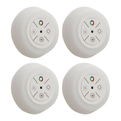 4 Pack Dusk to Dawn Plug in Night Lights with 12-Color Changing, 2 Color Temperatures & 2 Brightness Levels, Dimmable for Bedroom, Stairs, Kitchen, Hallway, Utility Room, Kids Room