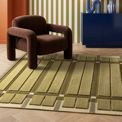 Cati Rectangle Wool Hand Tufted Dhurrie