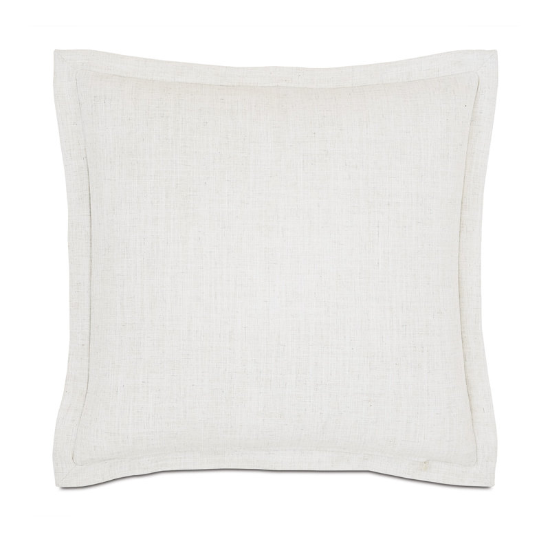 Rena Linen Square Pillow Cover & Insert, 27"H x 27"W