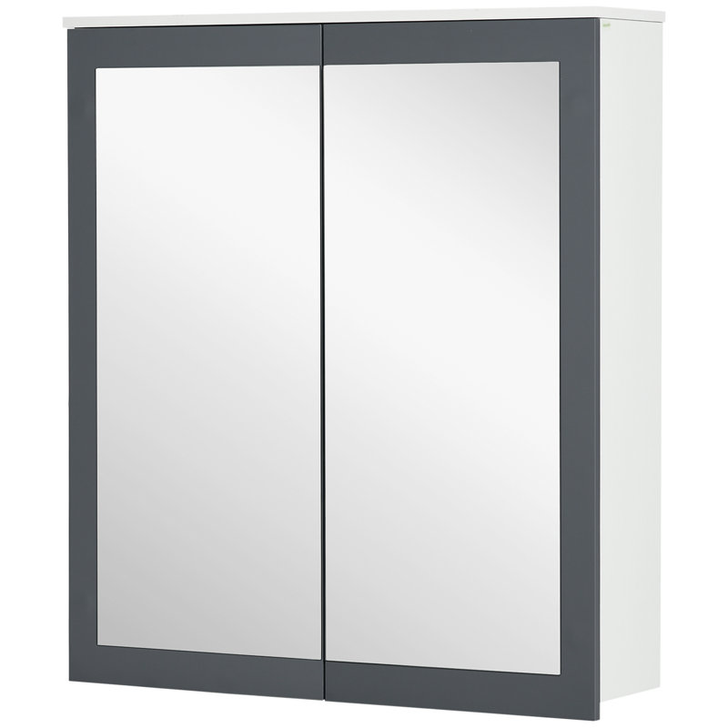 Space-saving Mirror Cabinet Mdf Modern Bathroom Wall Storage
