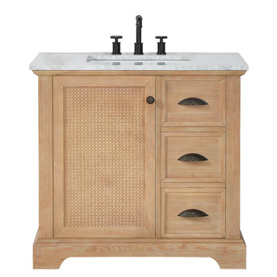 Synder 36'' Free Standing Single Bathroom Vanity with Top -  Red Barrel StudioÂ®, 4EC4CEE6139D44ACBDE834C5458760EC