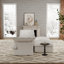 Canapé modulaire rembourré en lin avec repose-pieds 5 pièces Fairford-862848580