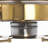 6.34Qt Stainless Steel Gold Round Chafing Dish Buffet Set