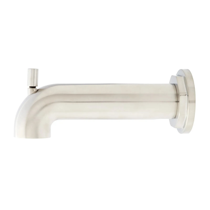 Signature Hardware Greyfield Tub Spout with Diverter, Brushed Nickel
