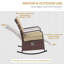 Chaise berçante d'extérieur en osier Jayovanni-1737605117