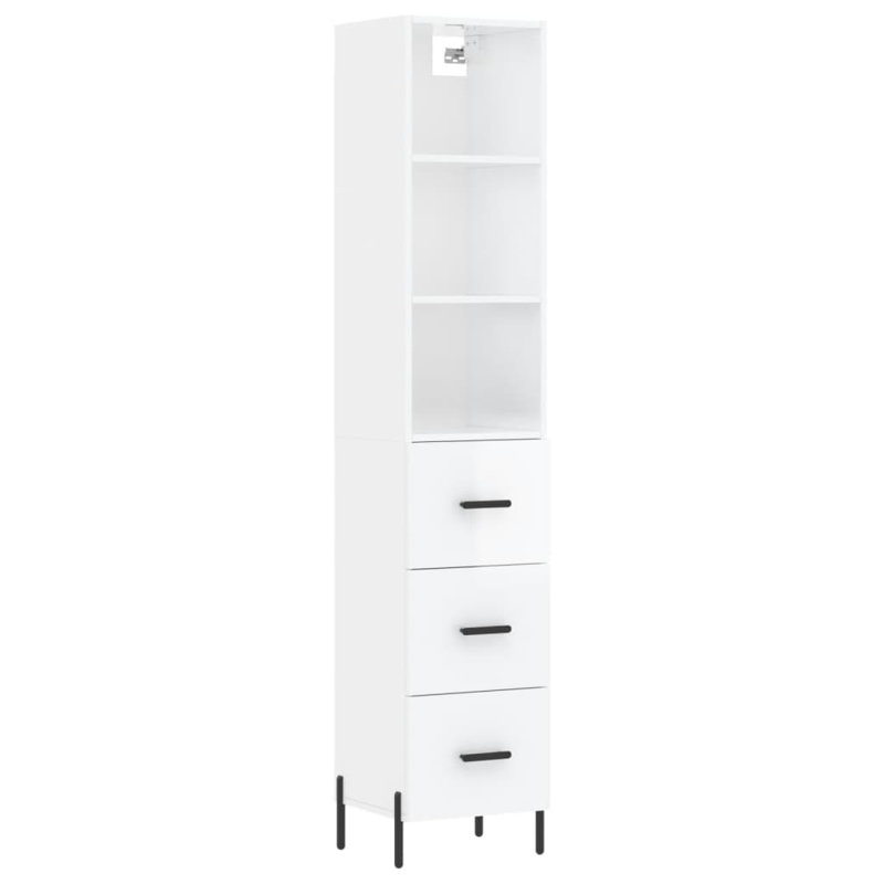 Storage Cabinet, Glossy White