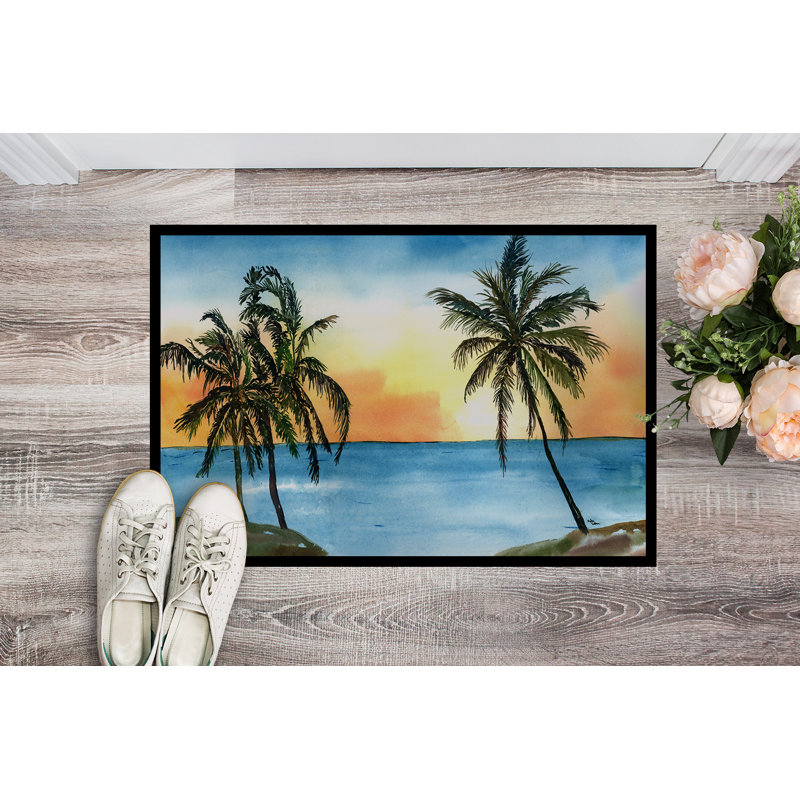 Darden Non-Slip Indoor / Outdoor Doormat, Rectangle 1'6" x 2' 3"