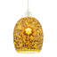 Dome Shaped Pendant Light Shade With Glass Mosaic Beaded Construction By 