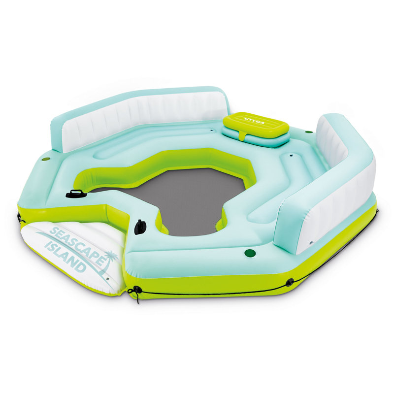 Salon d'eau gonflable Intex Seascape Island avec glacière et dossiers intégrés