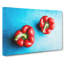 Two Red Bell Peppers - Wrapped Canvas-56637473
