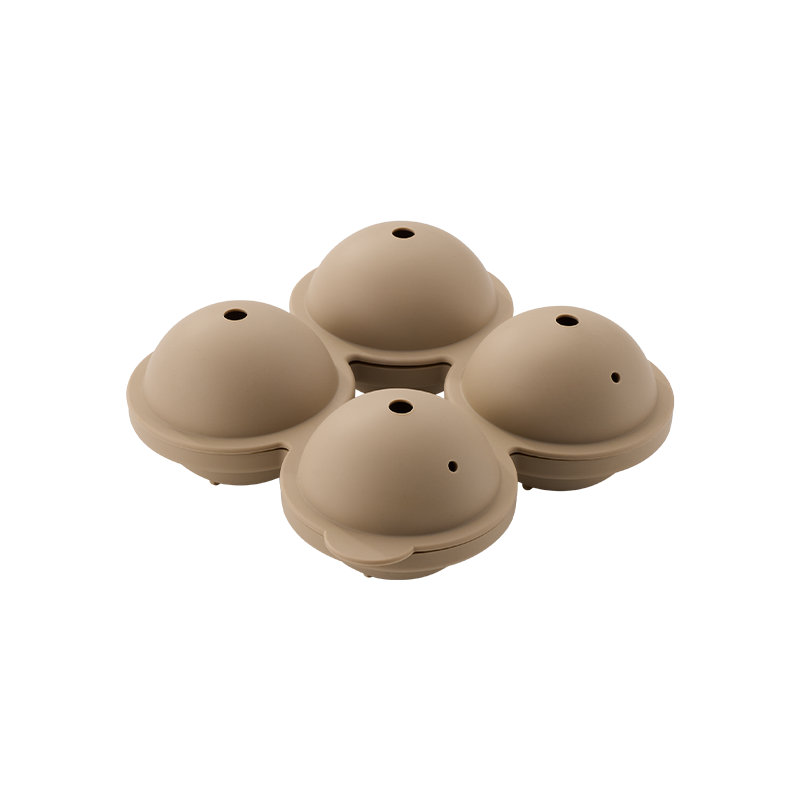 Judge Silicone, Round Ice Cube Mould, Hazelnut