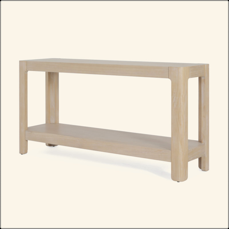 Console de style campagnard Mirod, Naturel