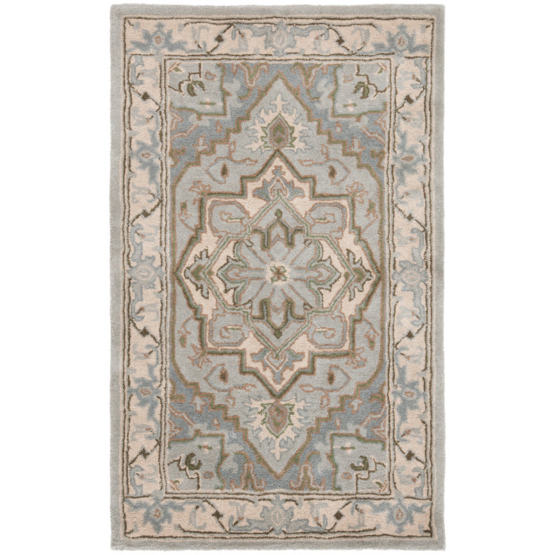 Oriental Wool Hand Tufted Area Rug, Rectangle 91 x 152 cm