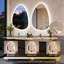 Asymmetrical Backlit Lighted Bathroom Mirror 3 Lighting Colors Defog 500X700Mm-1643151762